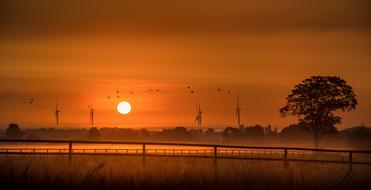 red Sunrise Mood