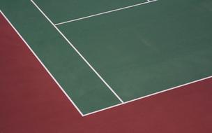 Tennis Court greenn brown