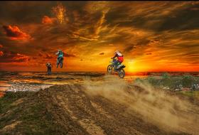 Motocross Sunset