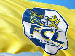 Flag of the Football Super League in Switzerland