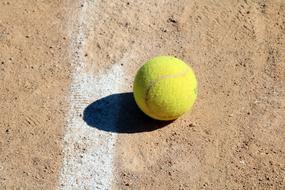 Tennis Ball on Sport field