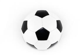 photo of a soccer ball on a white background