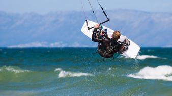 Kite Boarder Wave