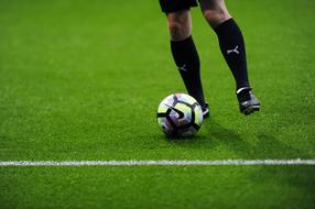 Soccer Ball grass