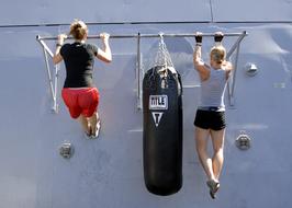exercising athletes