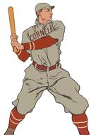 baseball bat game player drawing