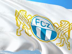 white flag of the soccer league in switzerland