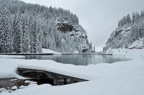 winter in Haute-Savoie, France