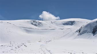 skiing in the mountains of Switzerland