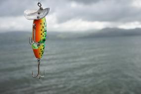 double key bait on a lake in Costa Rica