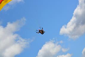 Paragliding man