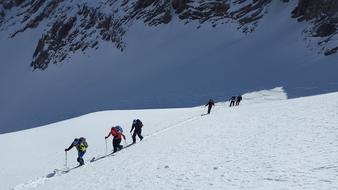 landscape of Ski Mountaineering Backcountry