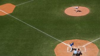 Baseball Field Game people