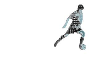 pictogram football man drawing