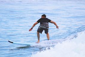 Surfing Beach person