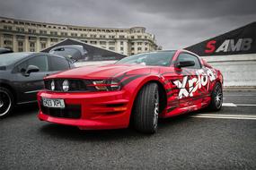 Mustang Car Sport red