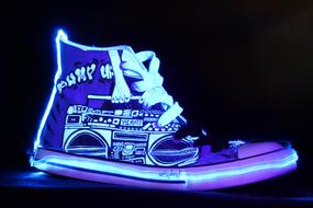 Light neon shoes