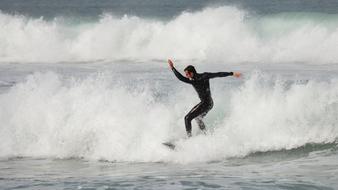 Surfing Ocean person