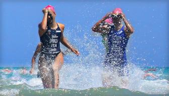 Competition Triathalon girl