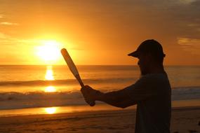 Sun Dawn baseball man