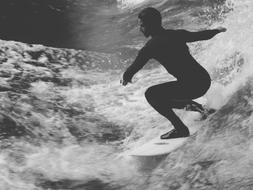 Surfer person wave