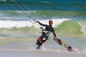 Kite Surfer Seashore