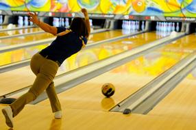 Bowling person