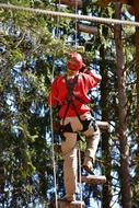 Tree man in red