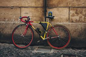 Bike red yellow