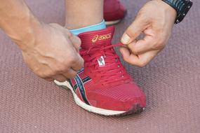 red running sneakers