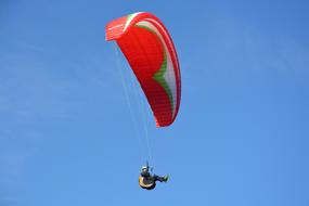 Paragliding Red Sail