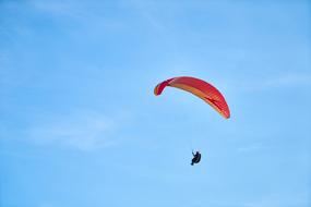 red Parachute Fly