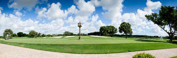 Golf Landscape white cloud