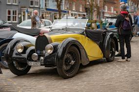 Vehicle Car Bugatti on a city street