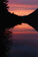 Sunset Lake Crescent red