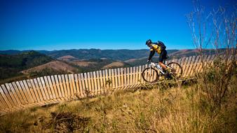 Mountain Trail bike rider