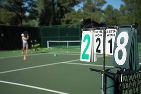 Tennis training outdoor