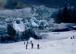 Snow Winter Cold skii