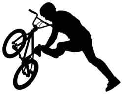 bmx bike sport man drawing
