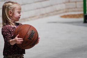 Cute Girl Basketball player