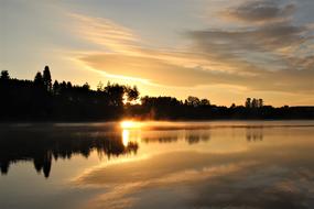Morning Sunrise lake