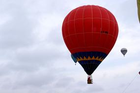 red Balloon Flying Sky