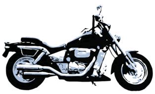 Black, grey and white painting of the motorbike, at white background, clipart