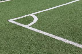 lined football field