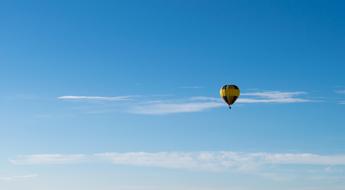 Hot Air Balloon soaring in the sky