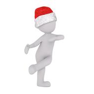 White Male 3D santa drawing