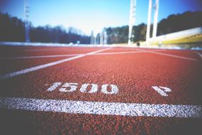 jogging track close-up