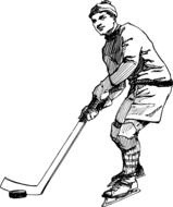 boy game ice hockey kid drawing