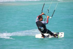action in Kitesurfing