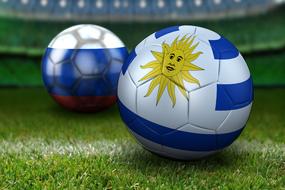 Football World Cup 2018 balls drawing
